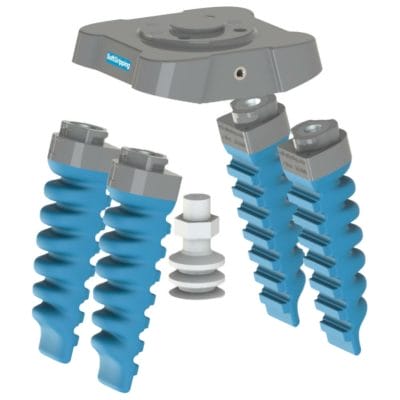 Explosion view of cobot grippers with suction cup