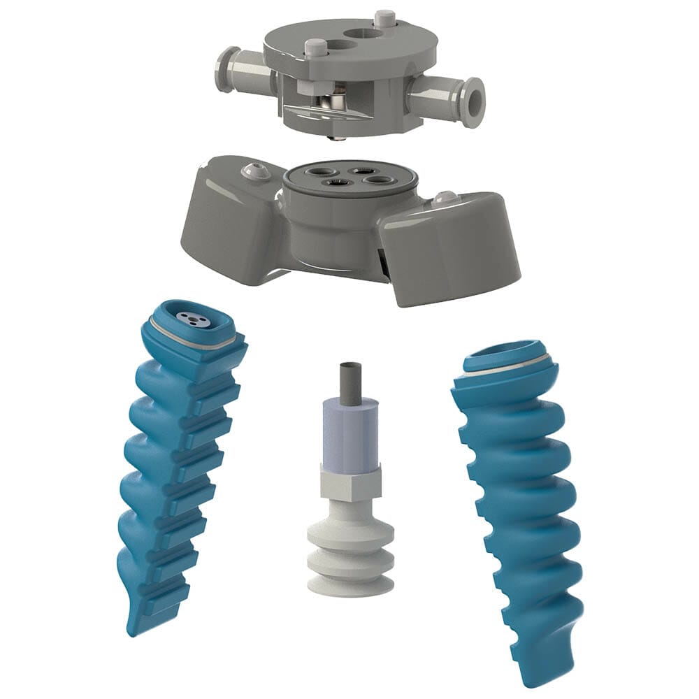 Diseño higiénico de pinzas para 3 importantes aplicaciones robóticas en la industria alimentaria 3 hygienic elements of a softgripper