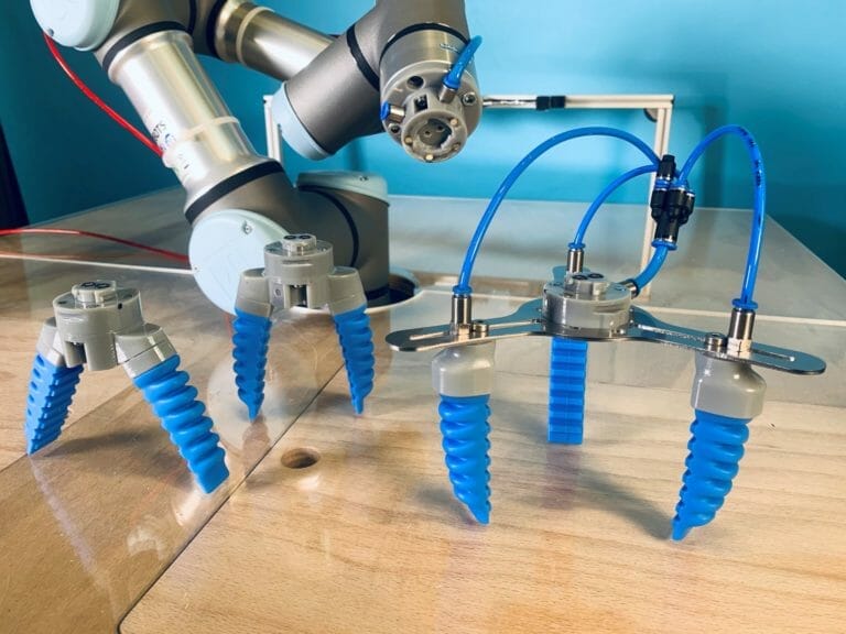 Un guide complet des pinces 2 À gauche : pinces Cobot, à droite : pince industrielle
